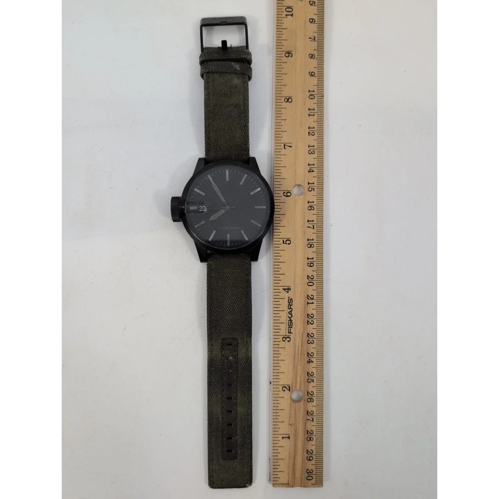 Nixon The Chronicle SS 100M Magnified Swiss Movement Wrist‎ Watch Green Band